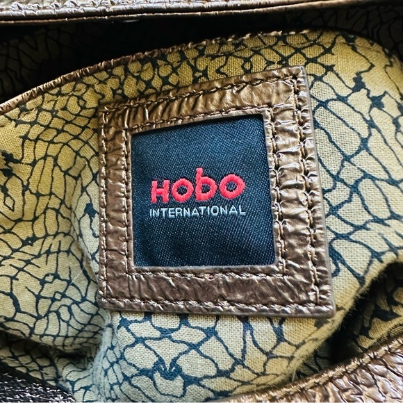 NWOT Hobo International Metallic Bronze Gramercy Gathered Leather Bag main image 5